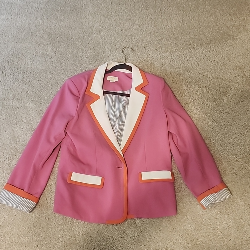 Maeve color block blazer in medium